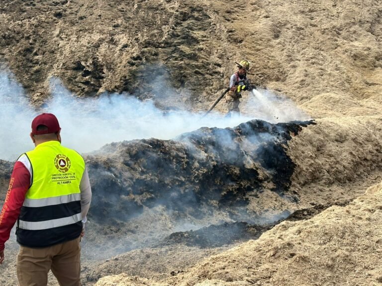 Gobierno de Altamira brinda apoyo a Ciudad Mante por incendio en ingenio