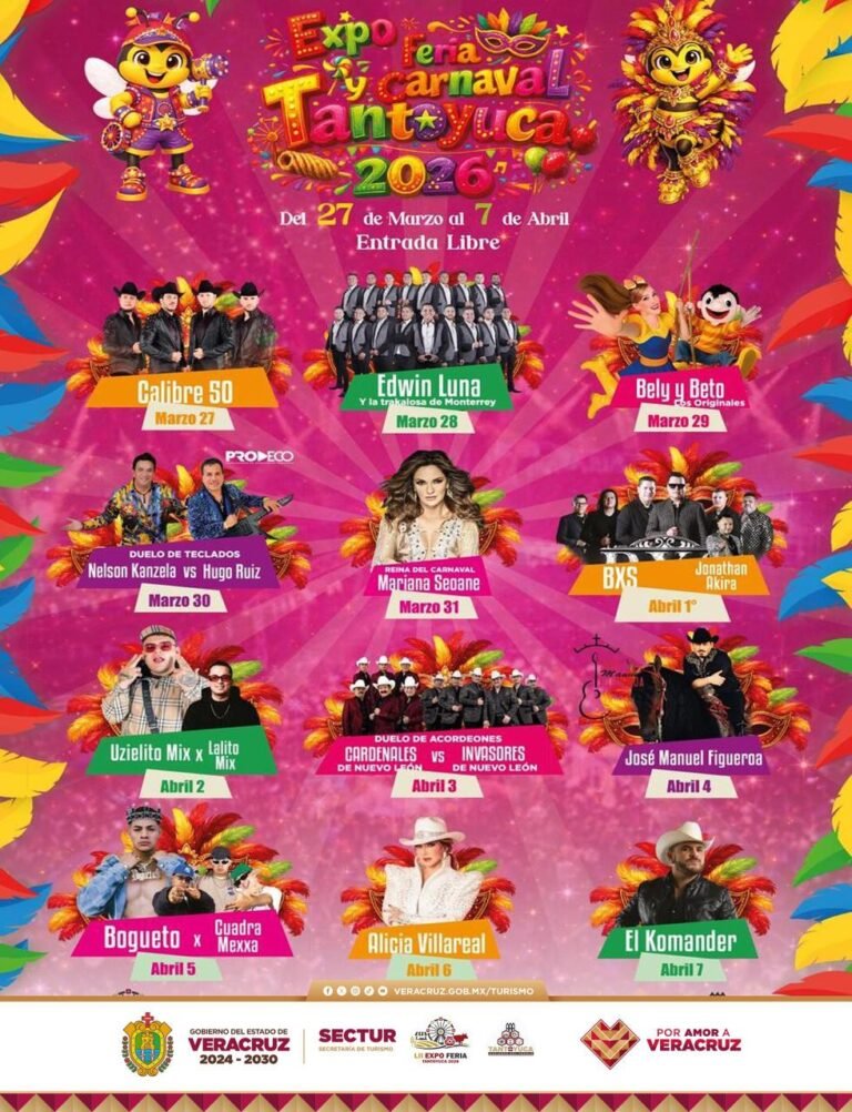 Carnaval Tantoyuca 2026: música, tradición y convivencia familiar en la Huasteca