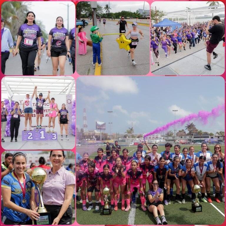 Impulsa Mónica Villarreal el deporte femenil en el marco del 8M con la Carrera YEYETZI y la Copa Femenil