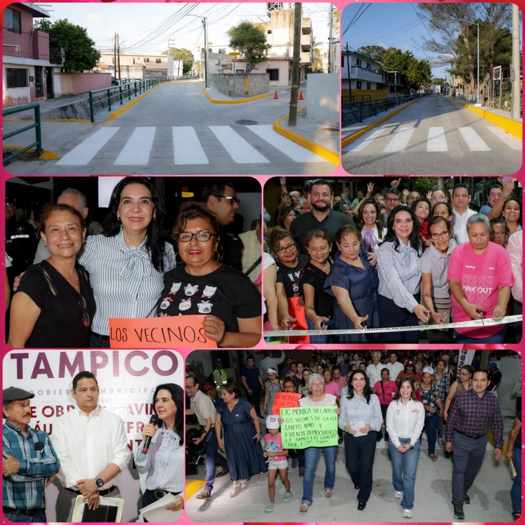 Responde Mónica Villarreal a demanda ciudadana con nueva pavimentación