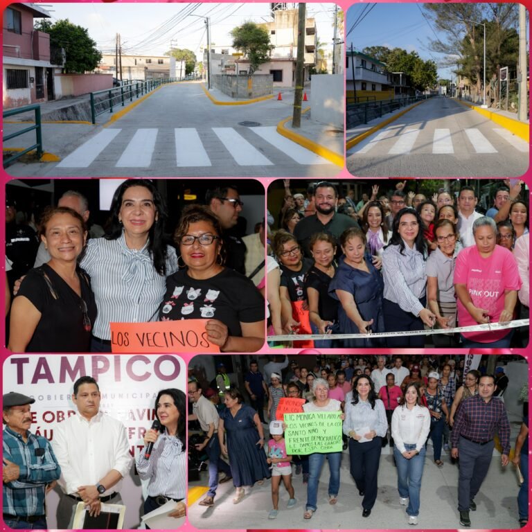 Responde Mónica Villarreal a demanda ciudadana con nueva pavimentación