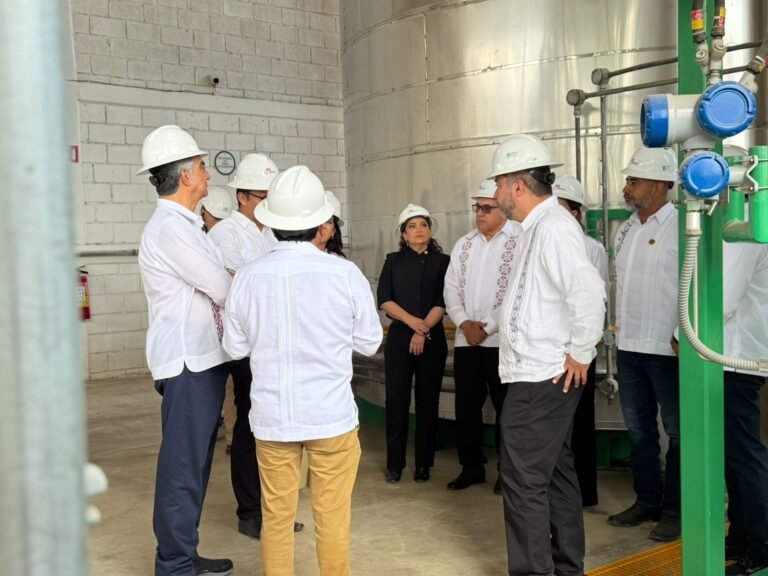 Gobernador constata avance de planta de combustibles alternativos en Altamira