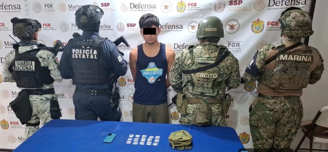 Golpe al crimen: aseguran más de 22 kilos de droga y detienen a 47 personas en Veracruz