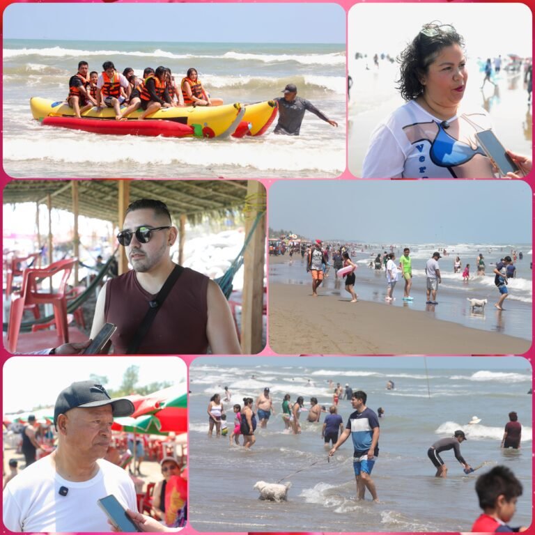 “Está muy limpia, muy bonito y con ambiente familiar”: turistas invitan a visitar playas de Tecolutla.