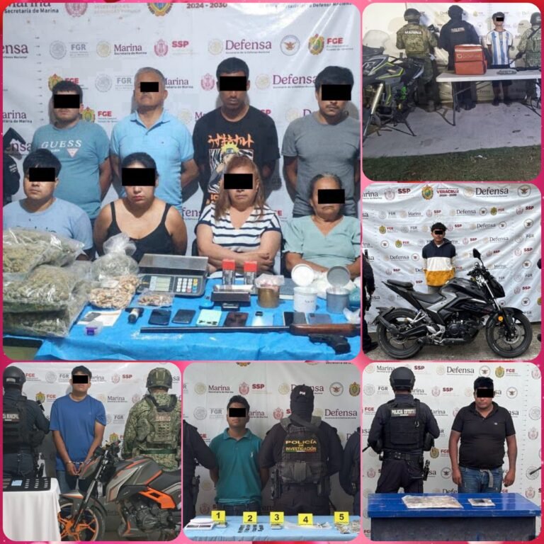 Golpe contundente a la delincuencia en Veracruz: 82 detenidos y 14 víctimas rescatadas en operativos coordinados.
