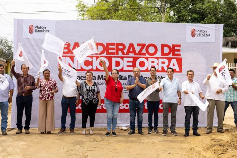 Inician obra integral en calle Nicolás Bravo de Platón Sánchez