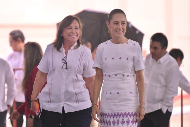Veracruz es su casa: Rocío Nahle recibe a Claudia Sheinbaum en su visita número 14