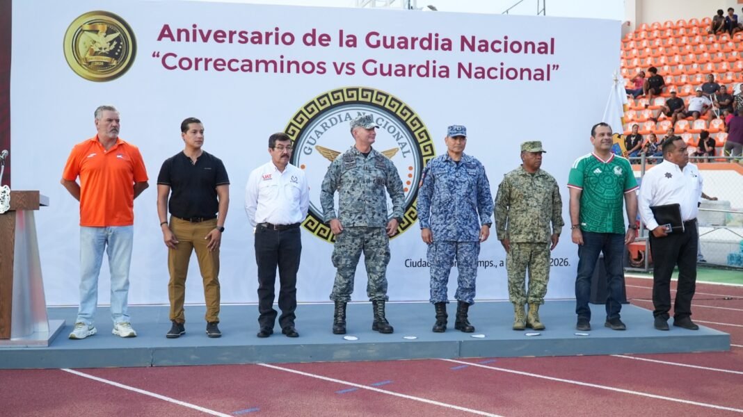 Celebran partido amistoso Correcaminos UAT Premier y Guardia Nacional