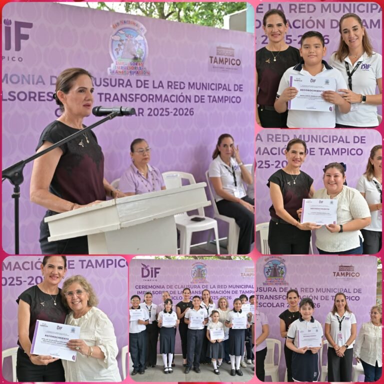 Clausura Presidenta del DIF Tampico Ciclo 2025-2026 de la Red de Impulsores de la Transformación