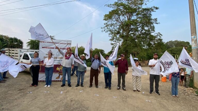 Inicia pavimentación de camino Palmital-Zapotal San Lorenzo