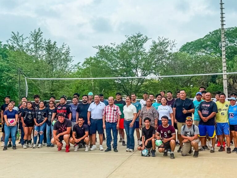 Impulsa Gobierno de El Higo el deporte con arranque de torneo ejidal de voleibol