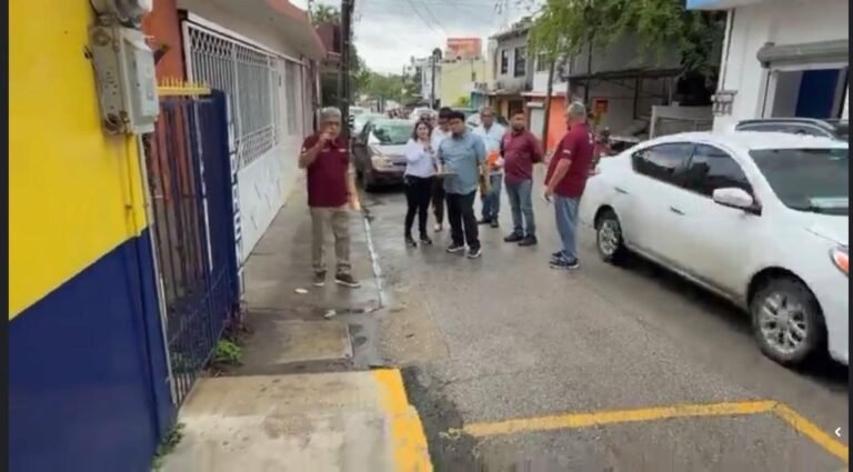 Continuará Gobierno de Altamira mejoramiento de banquetas en la zona centro