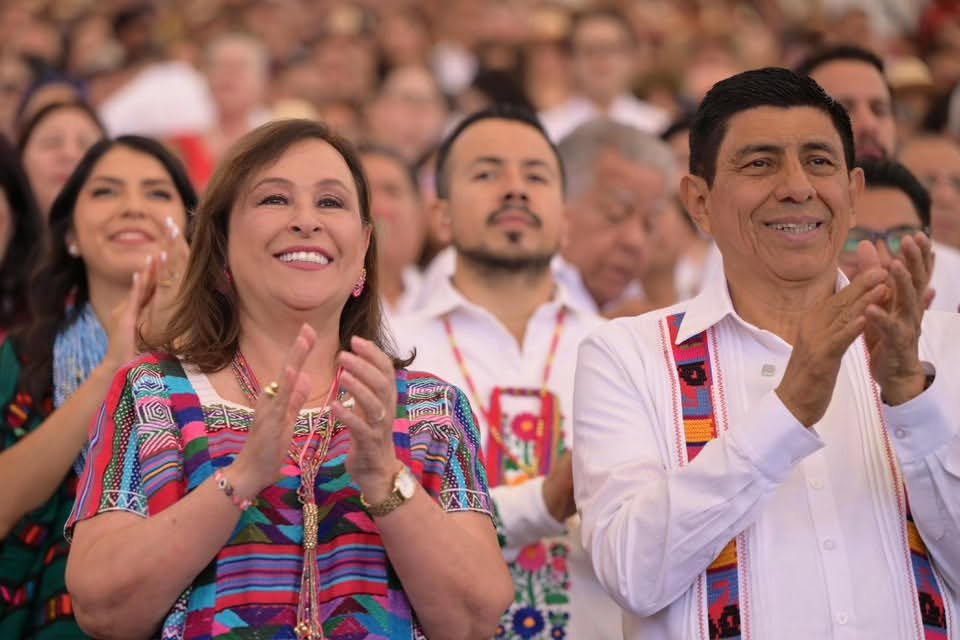 Rocío Nahle fortalece la hermandad entre Veracruz y Oaxaca en la Guelaguetza 2026