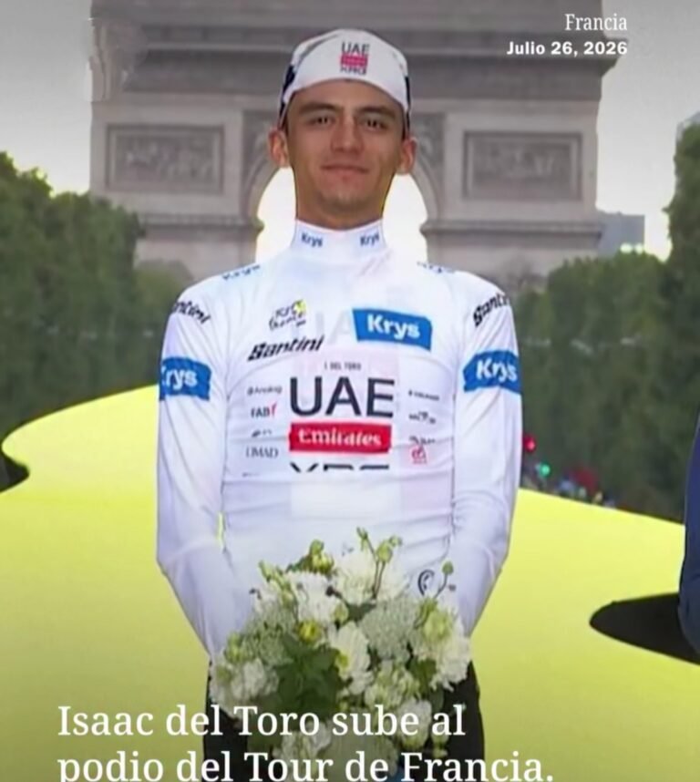 ¡Isaac del Toro hace historia! Conquista el podio del Tour de Francia y pone a México en la élite del ciclismo