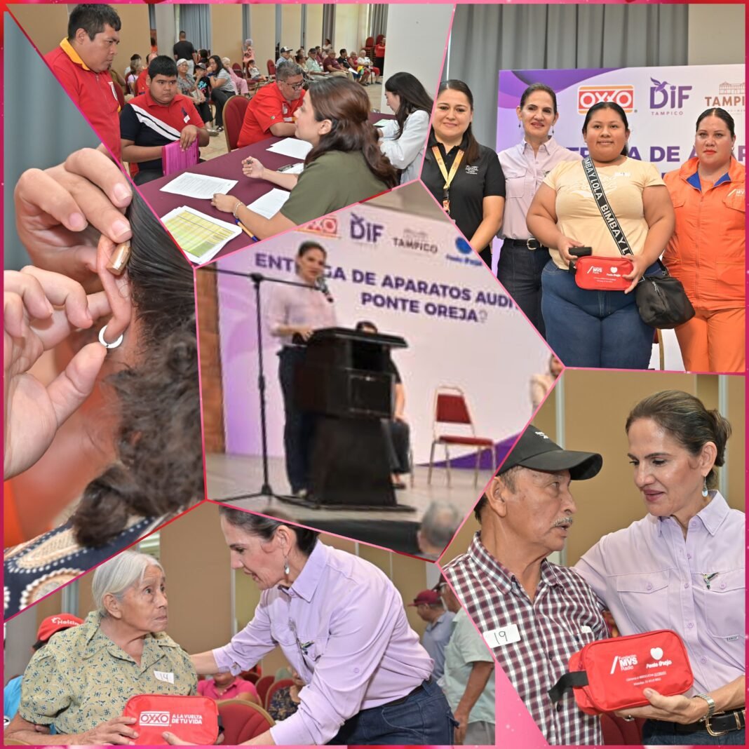 DIF Tampico, Fundación Ponte Oreja de MVS Radio y OXXO Beneficia a 120 Personas con Auxiliares Auditivos
