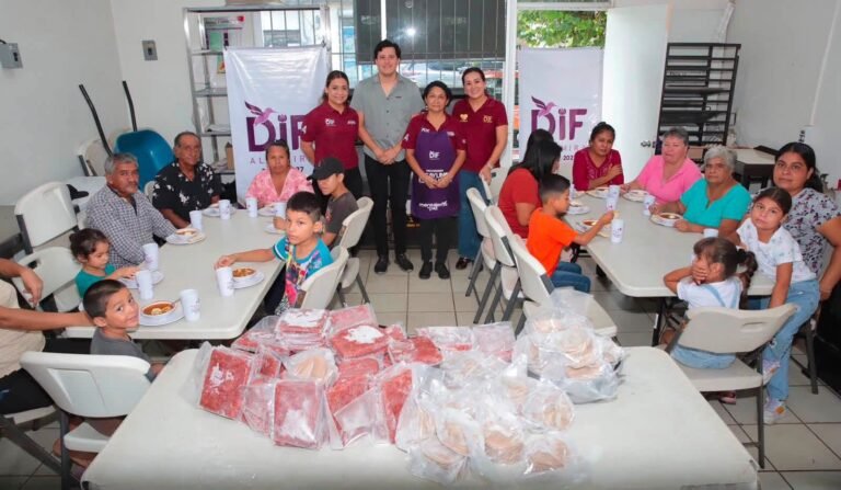 Fortalece DIF Altamira con iniciativa privada apoyo alimentario a familias vulnerables