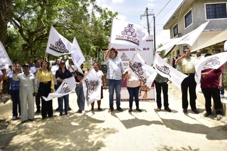 La Estanzuela deja atrás el abandono; inicia histórica pavimentación de su camino rural
