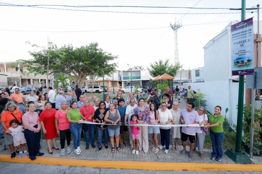Fortalece Mónica Villarreal la recuperación de espacios públicos con renovación del Parque H