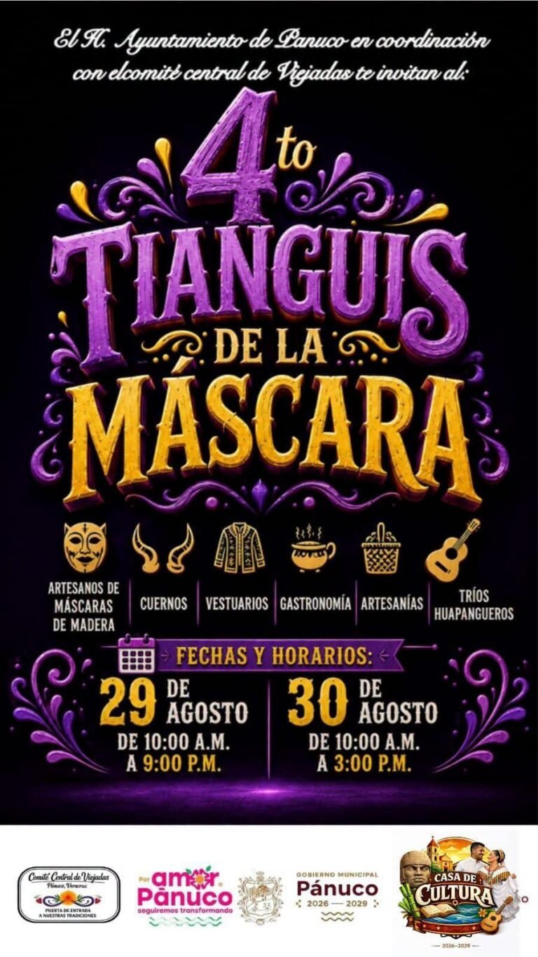 Invitan al 4º Tianguis de la Máscara en Pánuco