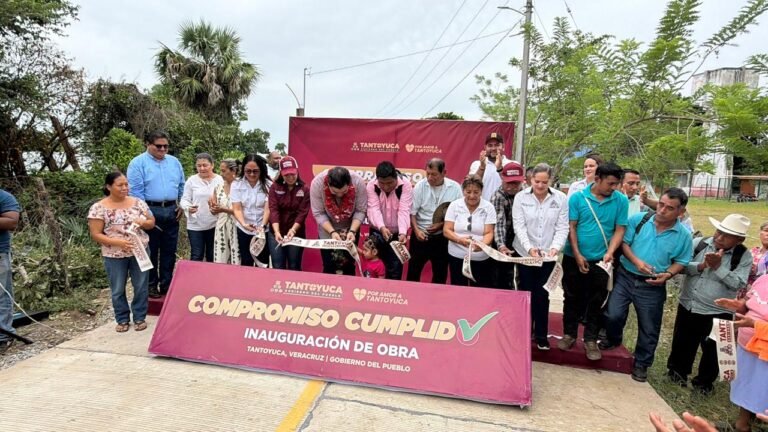Pavimentan camino rural Palmital-Zapotal; buscan conectar comunidades de Tantoyuca