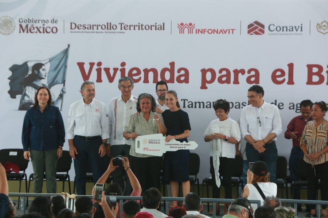 Inicia Claudia Sheinbaum gira por Tamaulipas con entrega de viviendas en Reynosa