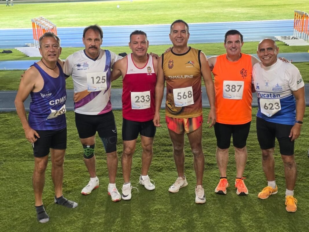 Tamaulipas conquista el top ten del Nacional de Atletismo Máster