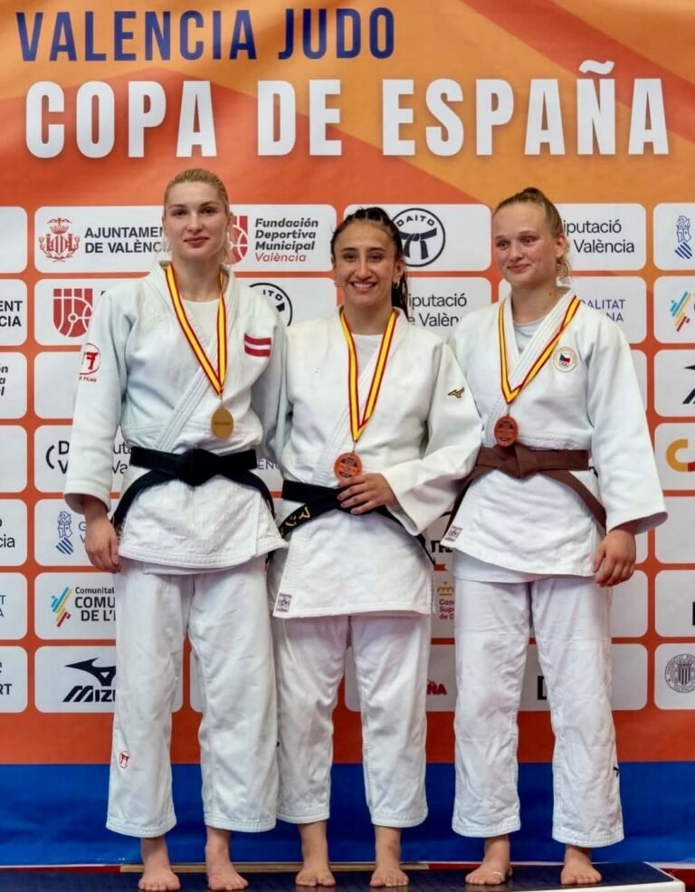 Conquista tamaulipeca Frida Maya bronce en la Super Copa de España de Judo