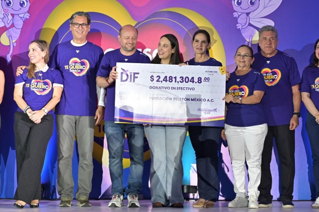 Se suma el Gobierno Municipal y el DIF Tampico al Teletón 2026 con una aportación de 100 mil pesos