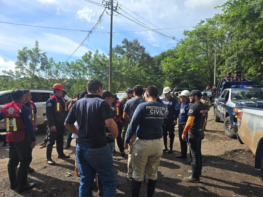 Veracruz despliega operativo estatal y federal para atender la emergencia por lluvias y acelerar la recuperación