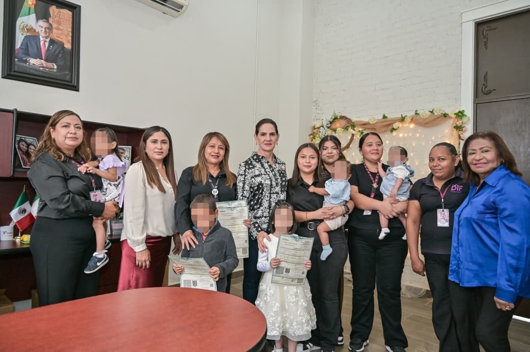 Cinco Menores Bajo Resguardo del DIF Tampico Obtuvieron su Registro de Nacimiento
